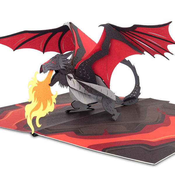 Carte pop-up de dragon