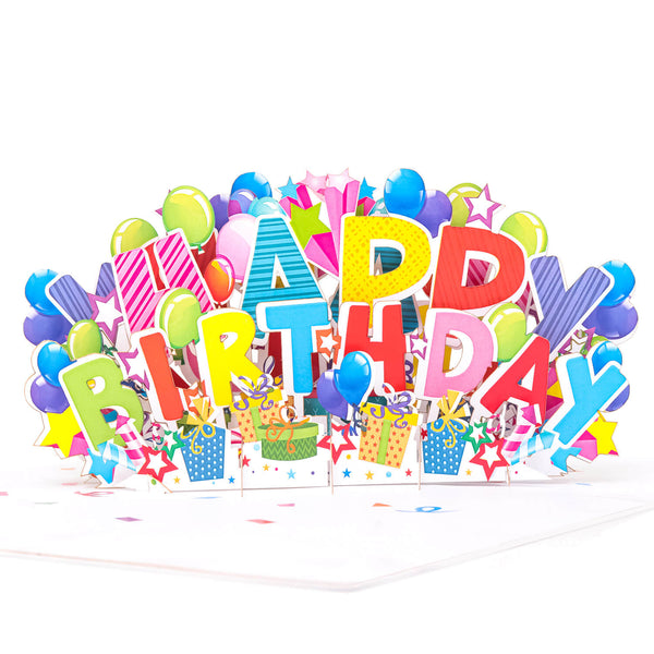 Joyeux anniversaire pop-up karte