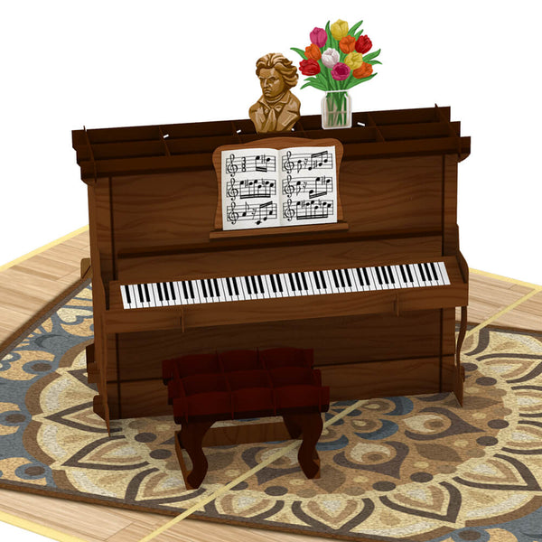 Carte pop-up de piano