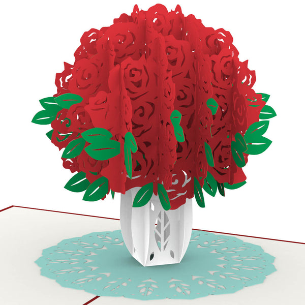 Carte pop-up Rosenstrauß